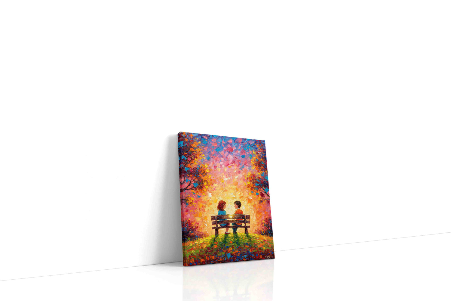 Whispers of Sunset Romance romance canvas print, gallery-wrapped, ready to hang