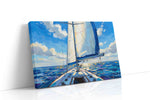 Sailing Under the Sunlit Sky sailing canvas print, gallery-wrapped, ready to hang