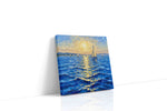 Sailing into the Golden Horizon sailing canvas print, gallery-wrapped, ready to hang
