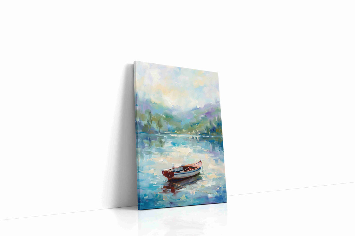 Serenity on Still Waters landscape canvas print, gallery-wrapped, ready to hang