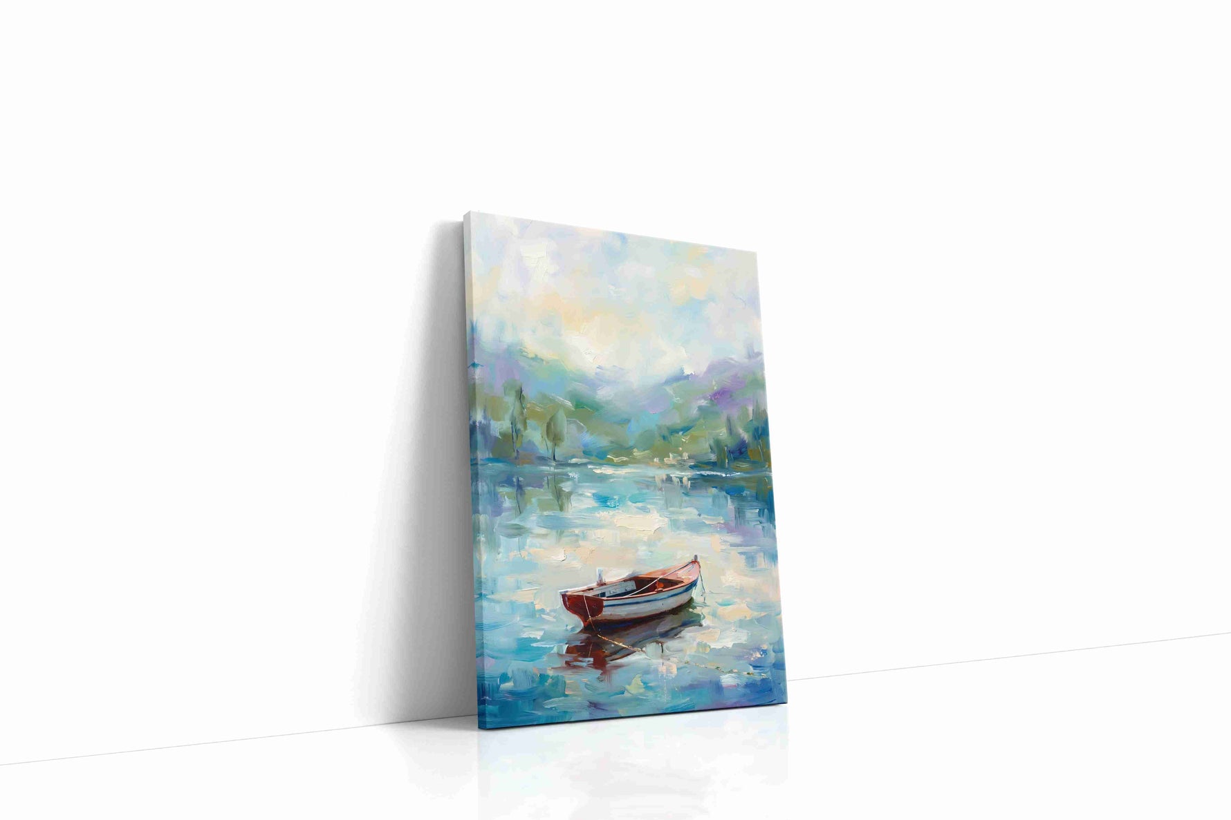 Serenity on Still Waters landscape canvas print, gallery-wrapped, ready to hang