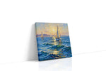 Sunlit Sailing Symphony sailing canvas print, gallery-wrapped, ready to hang