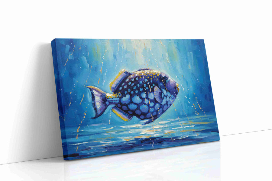 A Bluescape Serenade sealife canvas print, gallery-wrapped, ready to hang