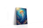 Celestial Drift sealife canvas print, gallery-wrapped, ready to hang