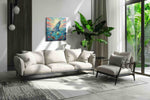 Celestial Ocean Symphony sealife canvas print, on wall, lifestyle preview