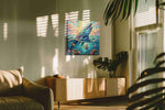 Celestial Ocean Symphony – sealife canvas wall art, gallery-wrapped, ready to hang