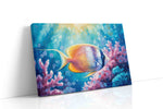 Coral Kingdom Majesty sealife canvas print, gallery-wrapped, ready to hang