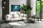 Dancing in the Deep sealife canvas print, on wall, lifestyle preview