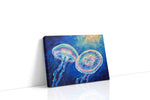 Ethereal Dance of the Deep sealife canvas print, gallery-wrapped, ready to hang