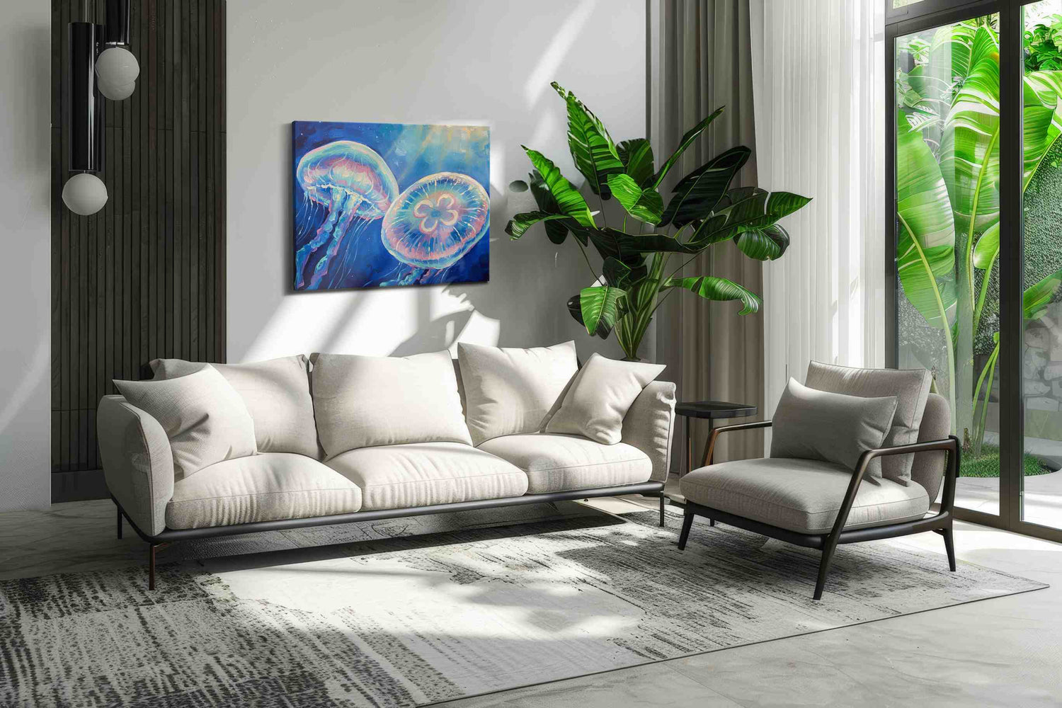 Ethereal Dance of the Deep – sealife canvas wall art, gallery-wrapped, ready to hang