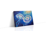 Ethereal Dance of the Deep sealife canvas print gallery-wrapped landscape canvas studio shot