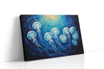 Ethereal Dance of the Deep II sealife canvas print, gallery-wrapped, ready to hang