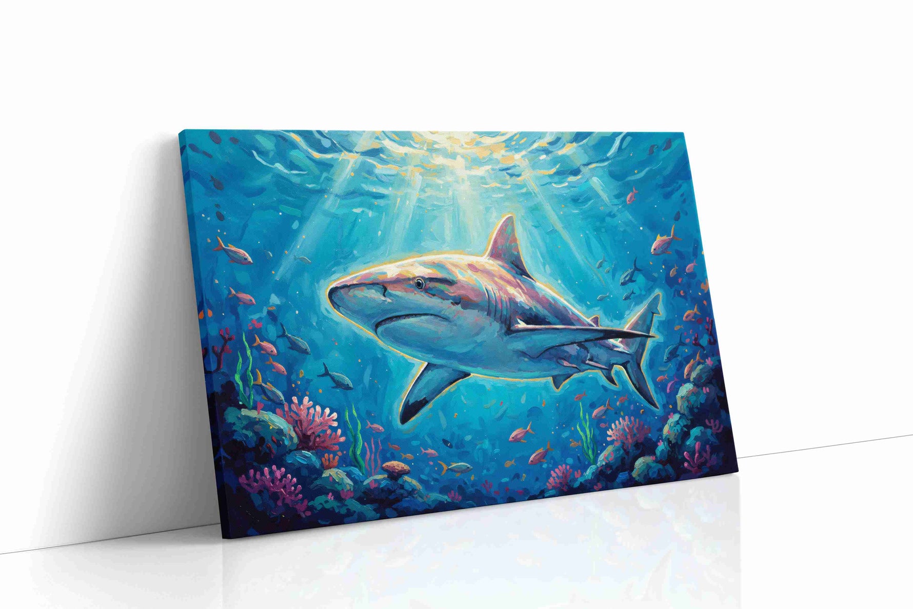 Guardian of the Abyss sealife canvas print gallery-wrapped landscape canvas studio shot