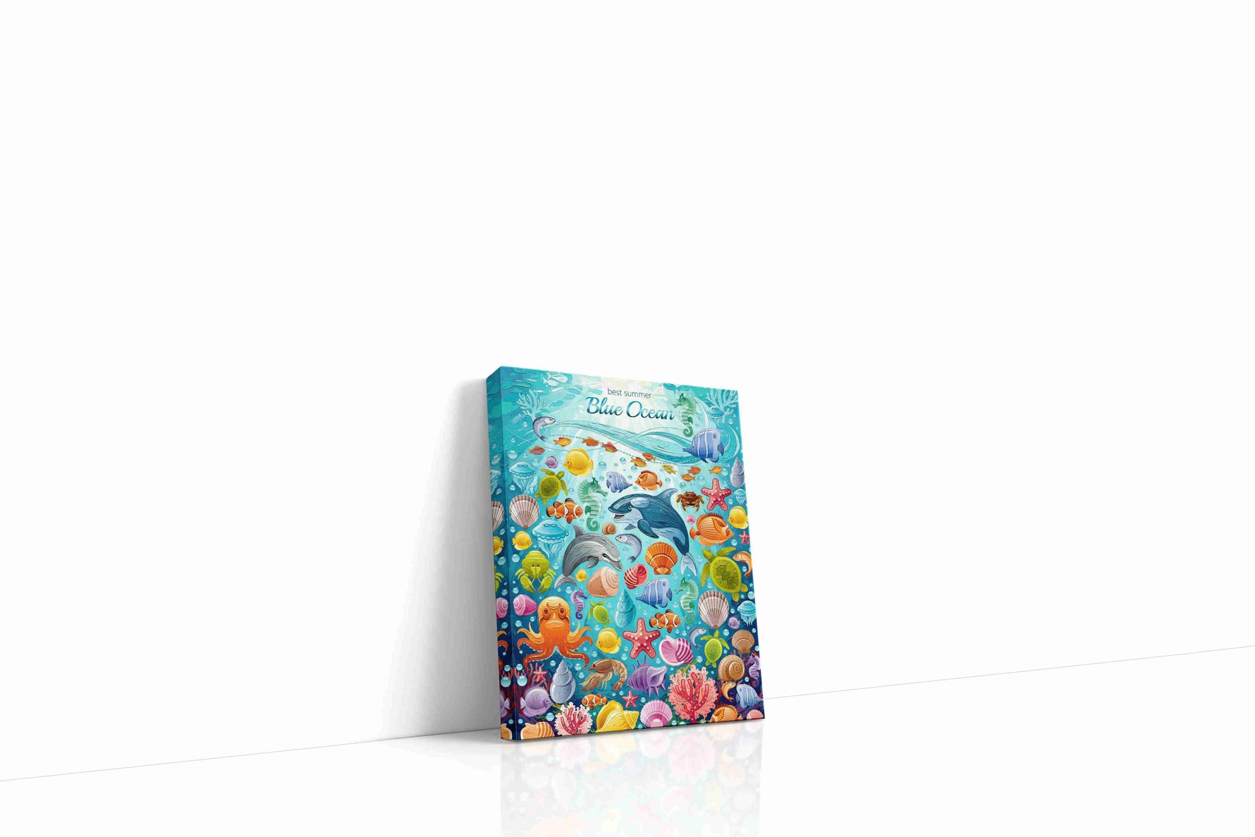 Harmony Under the Waves sealife canvas print gallery-wrapped portrait canvas studio shot