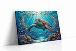 Harmony Under the Waves II sealife canvas print, gallery-wrapped, ready to hang