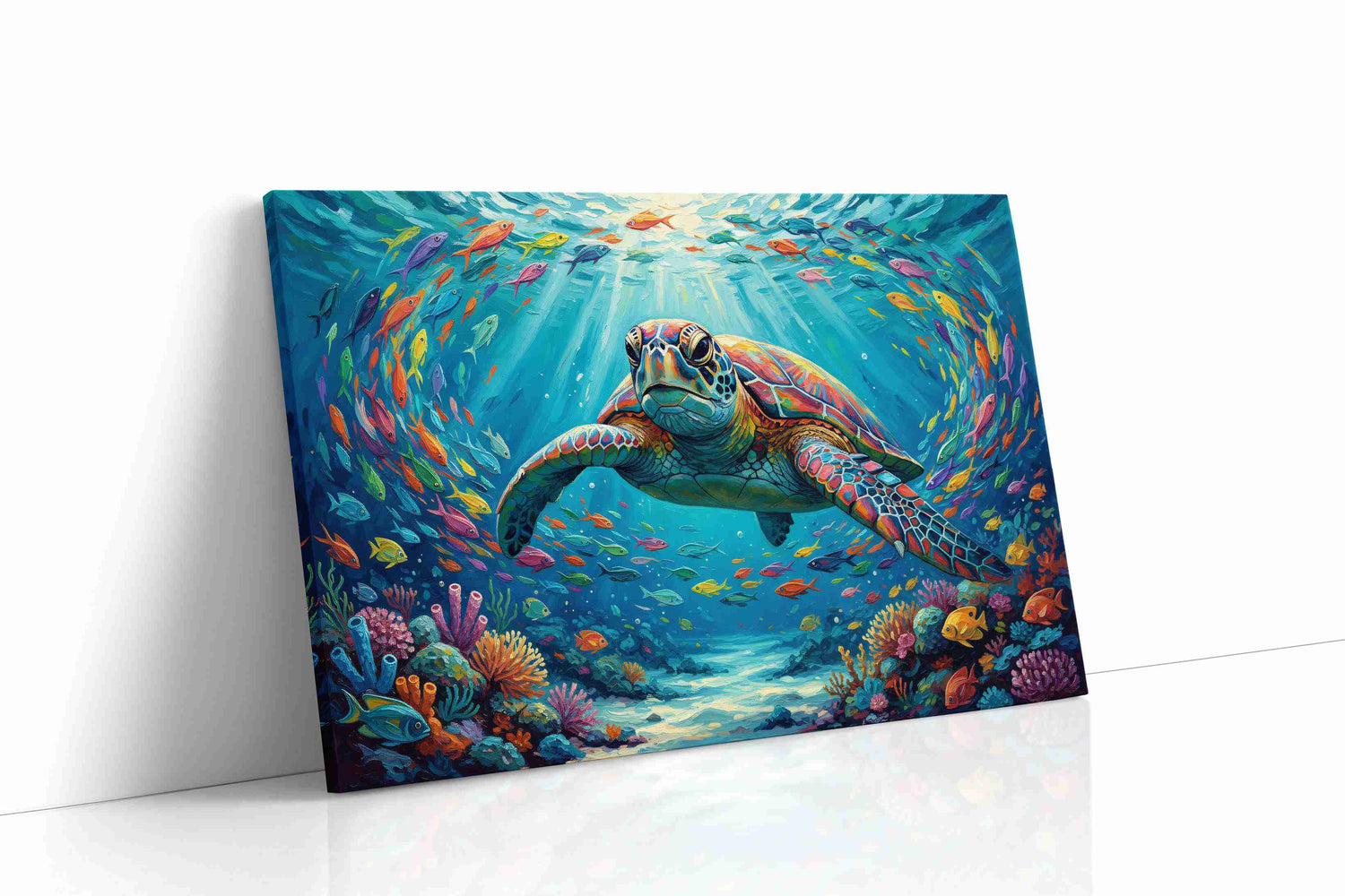 Harmony Under the Waves II sealife canvas print, gallery-wrapped, ready to hang