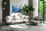 Jellyfish Ballet in Azure Depths sealife canvas print, hanging on wall — view 3