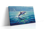Majestic Ocean Leap II sealife canvas print, gallery-wrapped, ready to hang