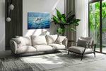 Majestic Ocean Leap II sealife canvas print, on wall, lifestyle preview
