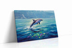 Majestic Ocean Leap II sealife canvas print gallery-wrapped landscape canvas studio shot