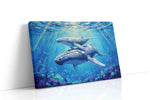 Majestic Ocean Waltz sealife canvas print gallery-wrapped landscape canvas studio shot