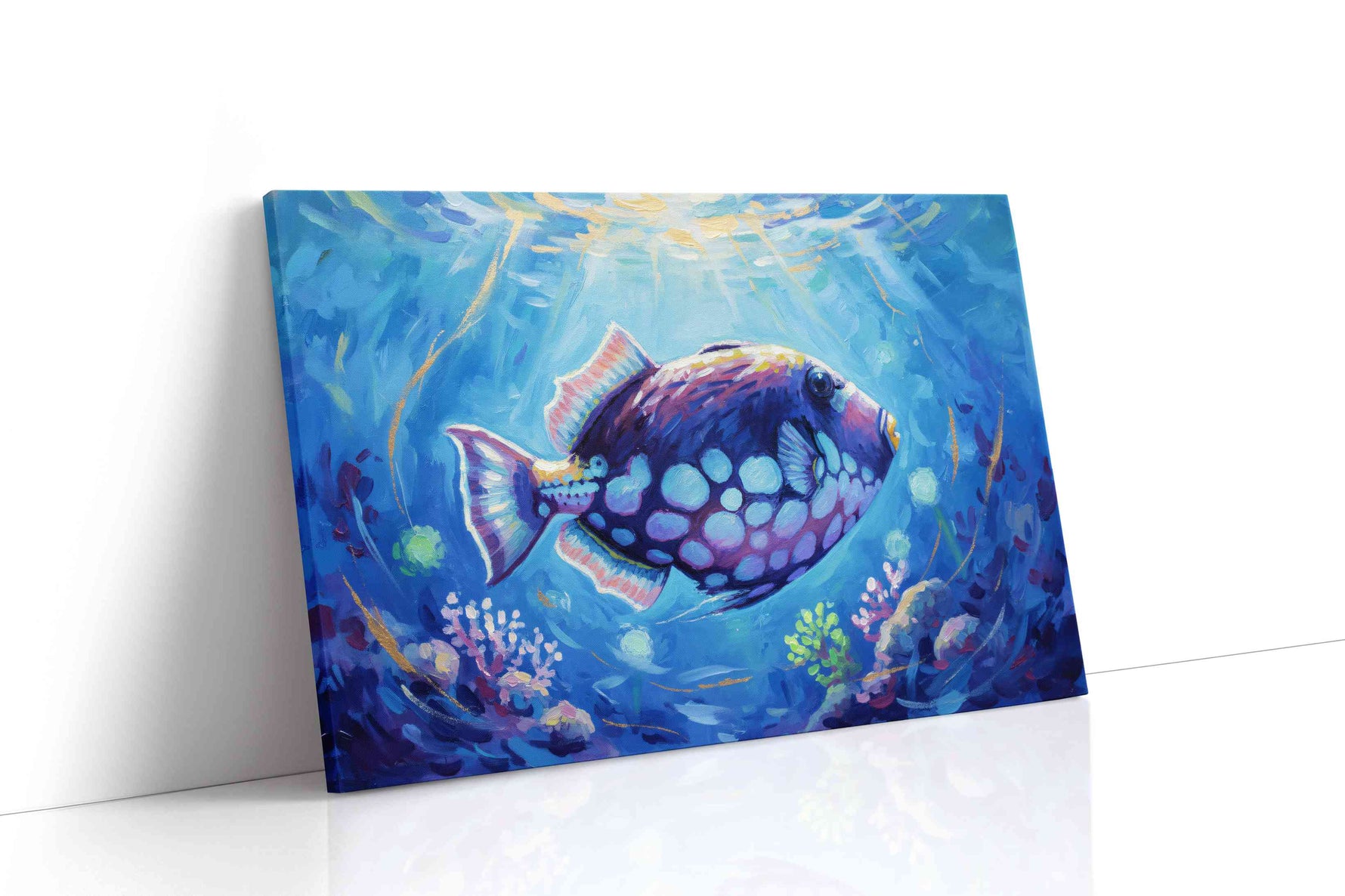 Mystic Reef Vibrance sealife canvas print gallery-wrapped landscape canvas studio shot