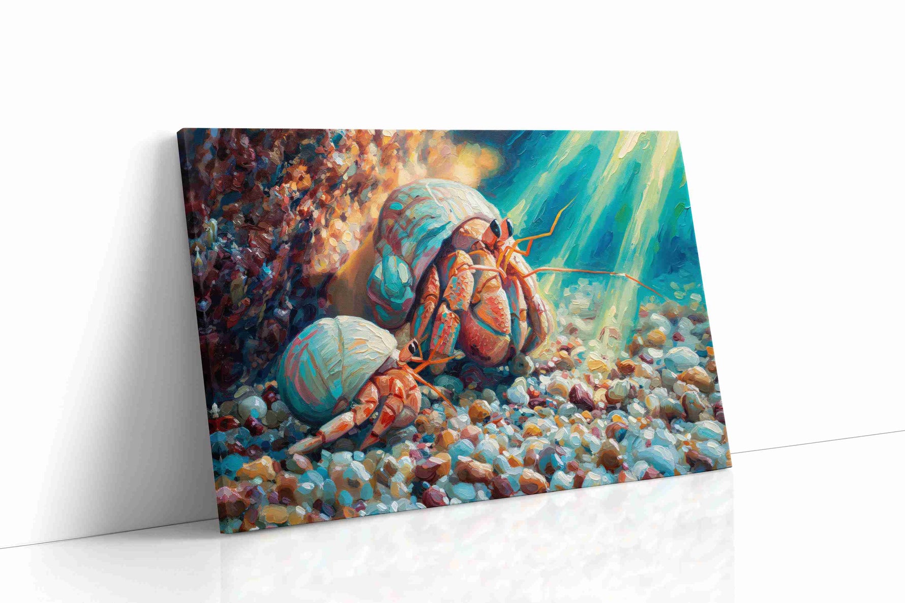 Ocean's Secret Dweller sealife canvas print gallery-wrapped landscape canvas studio shot