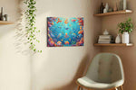 Ocean's Vibrant Canvas – sealife canvas wall art, gallery-wrapped, ready to hang
