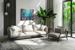 Ocean's Vibrant Canvas sealife canvas print, on wall, lifestyle preview