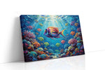 Radiant Reef Symphony sealife canvas print, gallery-wrapped, ready to hang