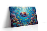 Radiant Reef Symphony sealife canvas print gallery-wrapped landscape canvas studio shot