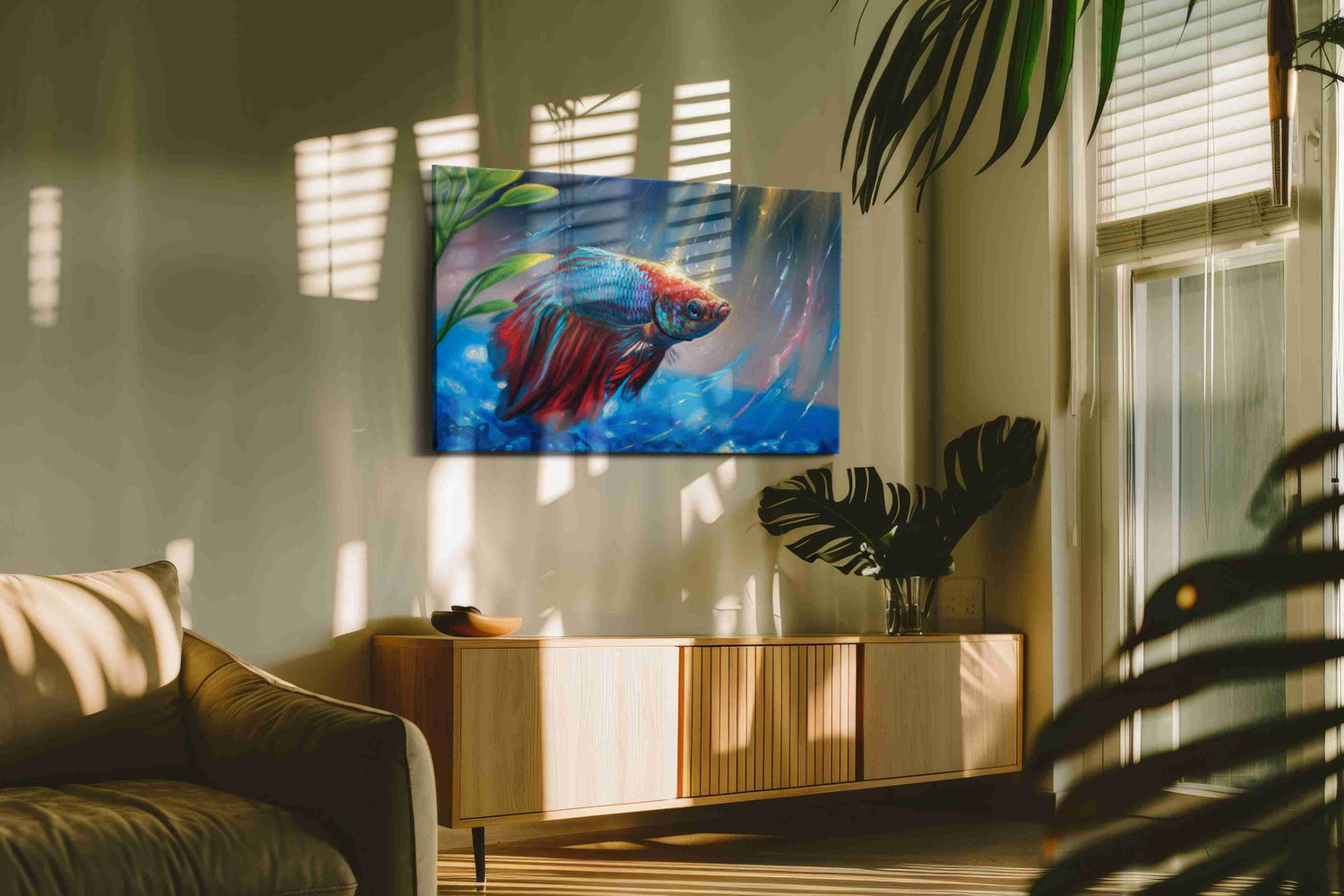 Radiant Underwater Symphony – sealife canvas wall art, gallery-wrapped, ready to hang