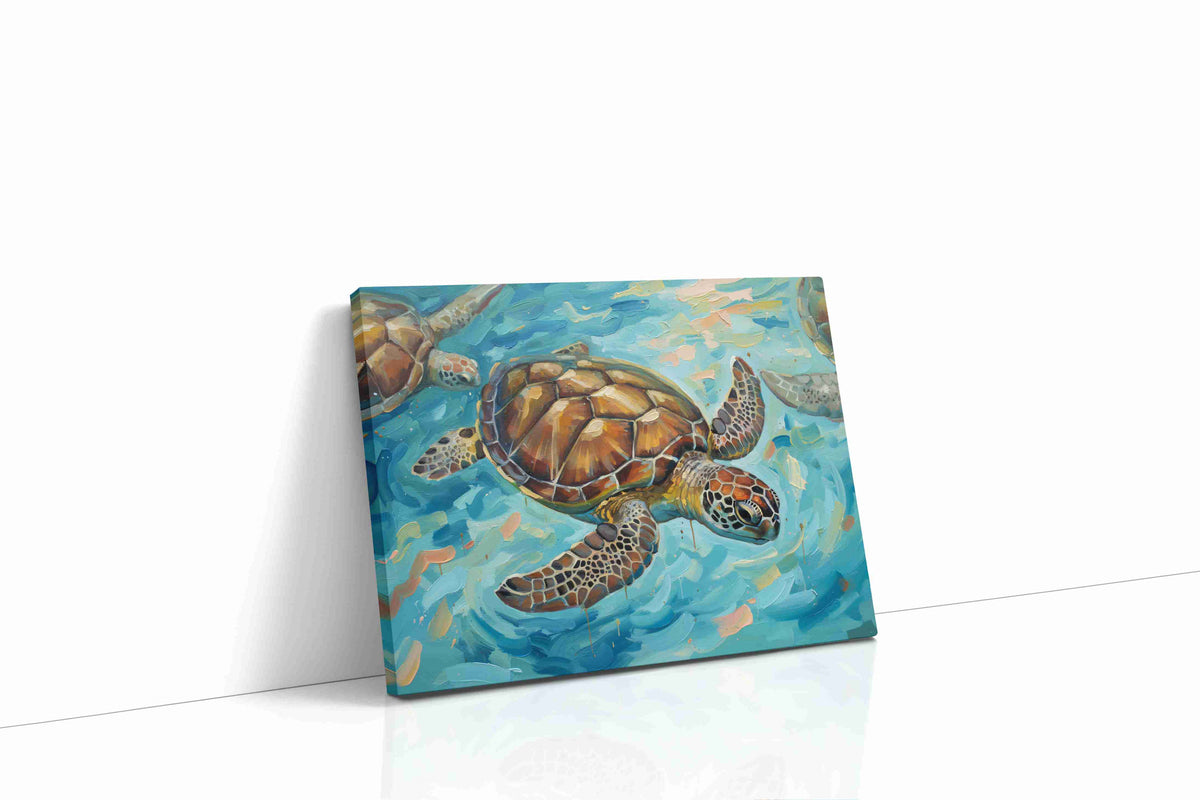 Sea Serenade Symphony sealife canvas print gallery-wrapped landscape canvas studio shot
