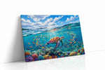 Serenade of the Coral Seas sealife canvas print gallery-wrapped landscape canvas studio shot