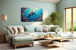 Serenade of the Seas sealife canvas print, hanging on wall