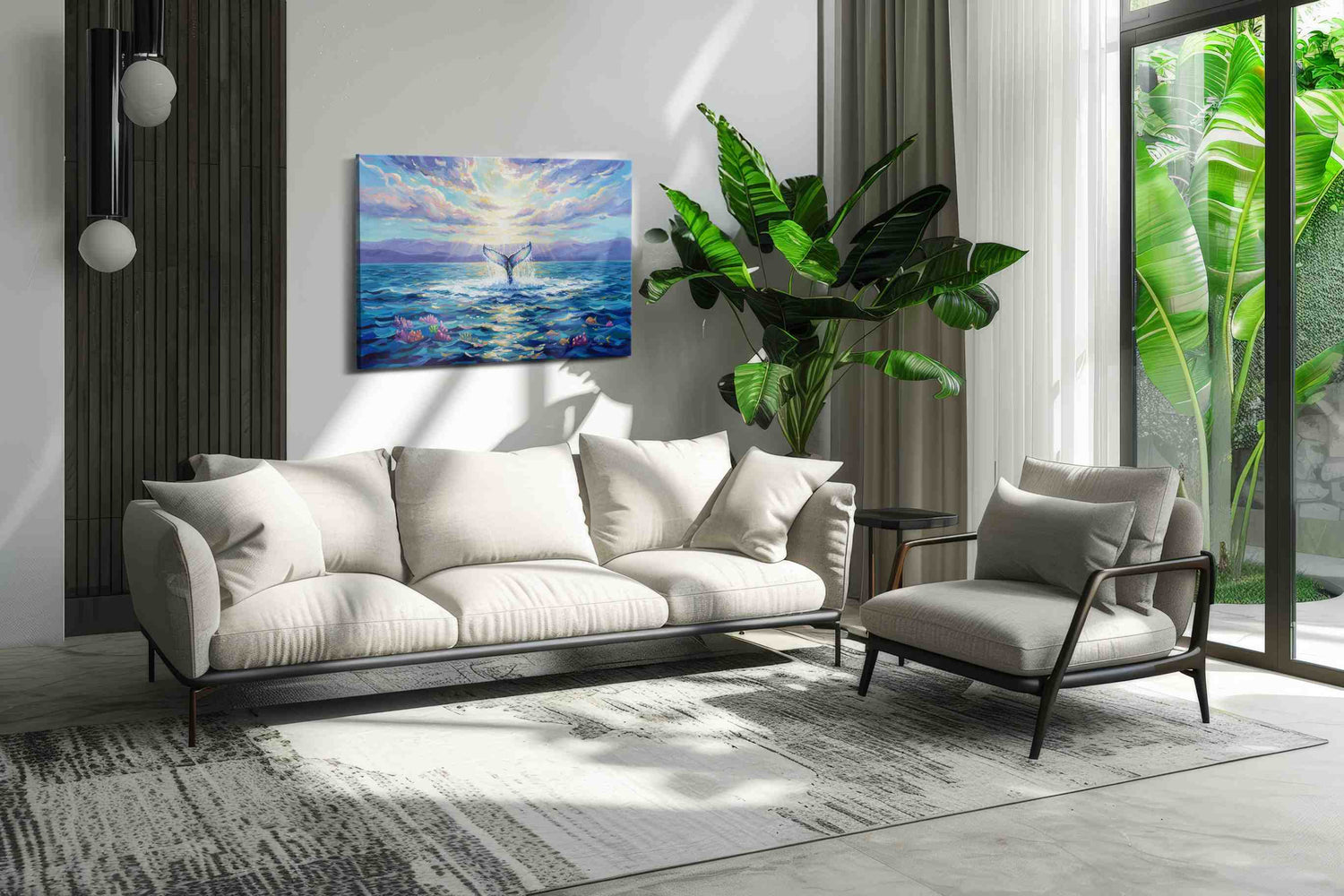 Splash of Serenity – sealife canvas wall art, gallery-wrapped, ready to hang