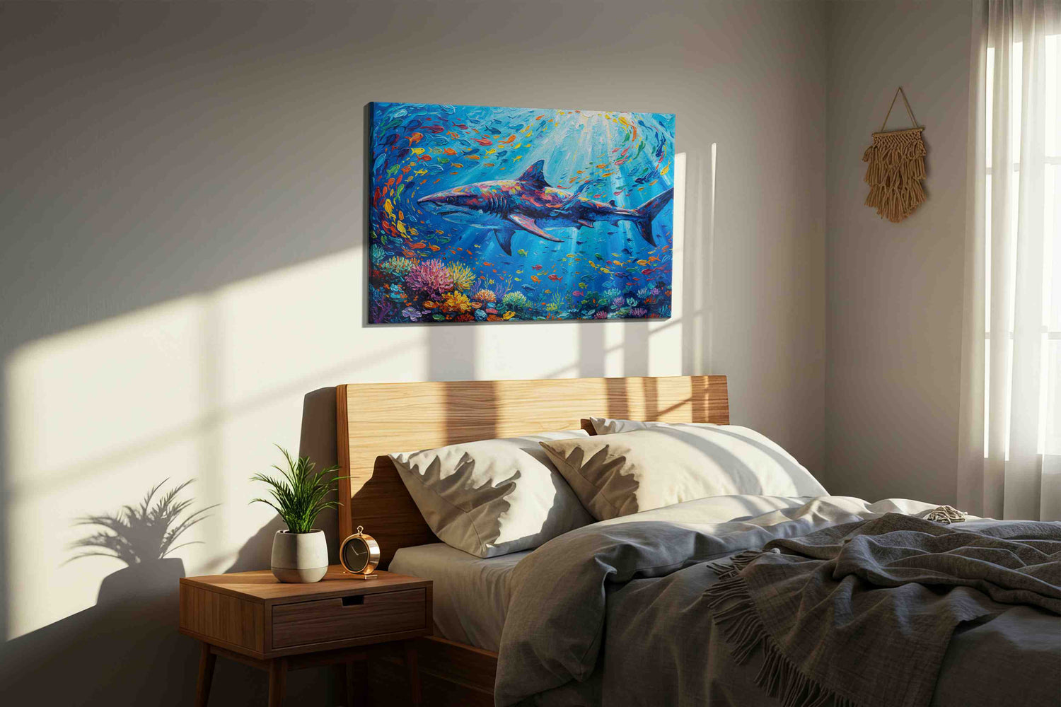Symphony of the Deep – sealife canvas wall art, gallery-wrapped, ready to hang
