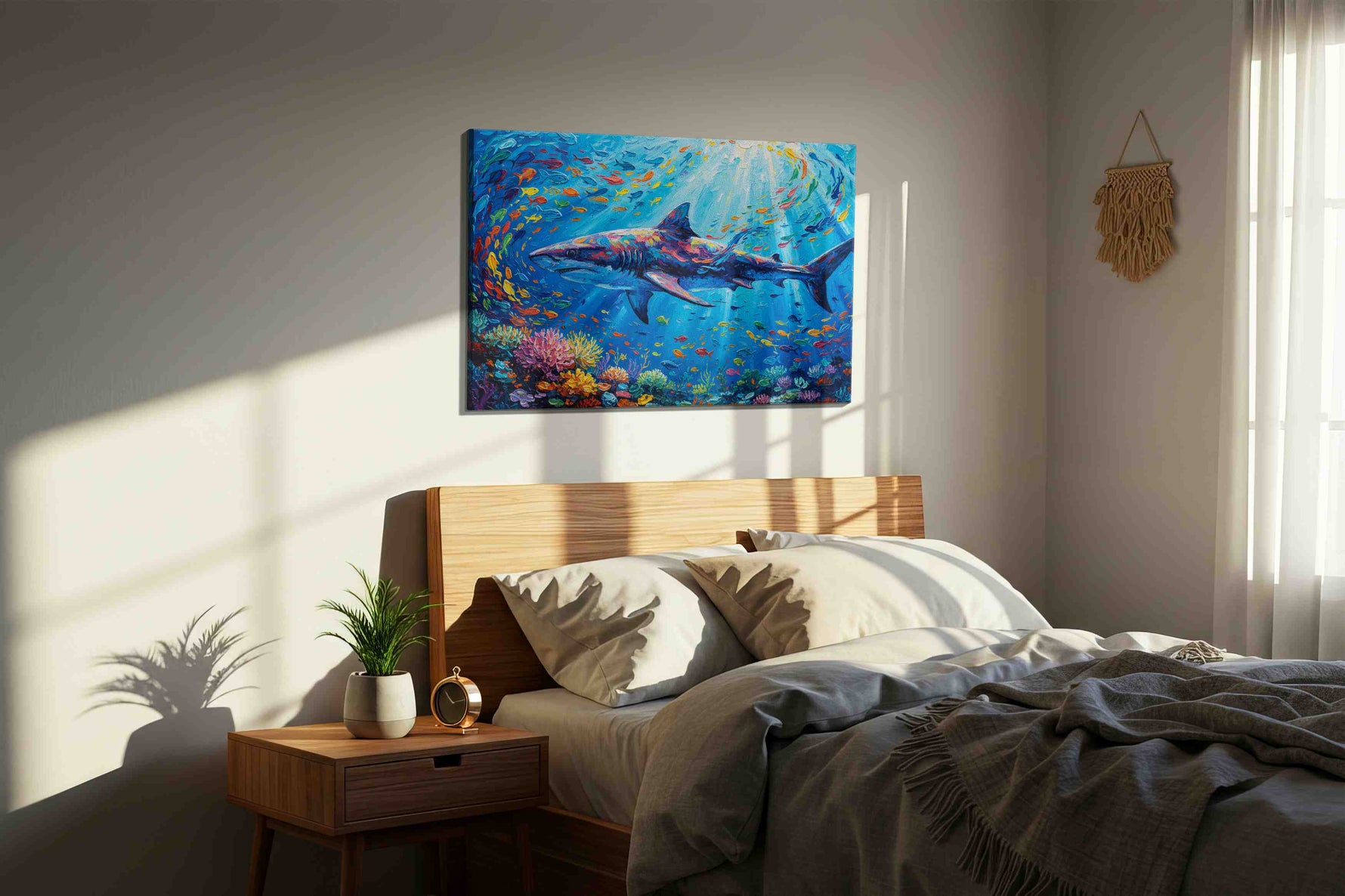 Symphony of the Deep – sealife canvas wall art, gallery-wrapped, ready to hang