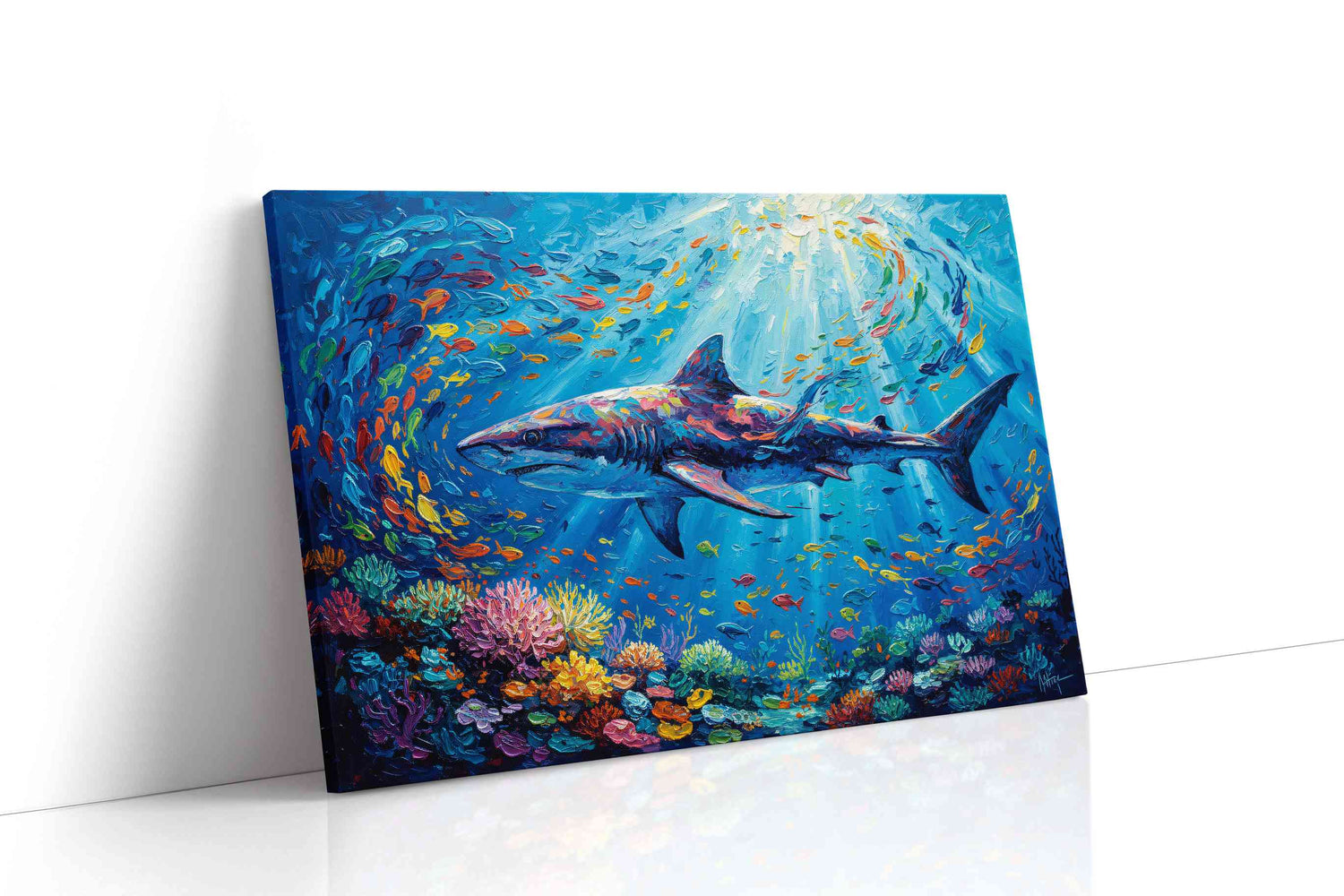 Symphony of the Deep sealife canvas print, gallery-wrapped, ready to hang