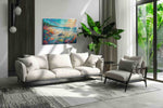 Tropical Dawn Serenade – sealife canvas wall art, gallery-wrapped, ready to hang