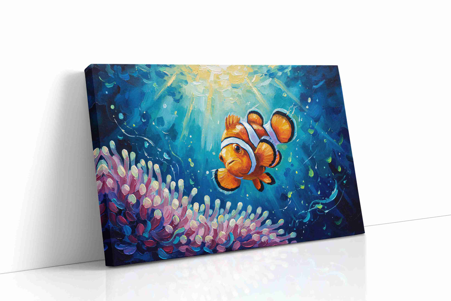 Undersea Serenade sealife canvas print, gallery-wrapped, ready to hang