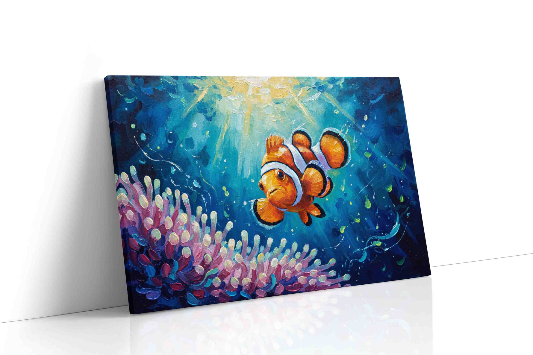 Undersea Serenade sealife canvas print gallery-wrapped landscape canvas studio shot