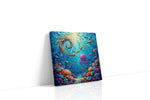 Underwater Harmony sealife canvas print, gallery-wrapped, ready to hang