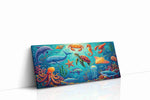 Vibrant Underwater Harmony sealife canvas print gallery-wrapped landscape canvas studio shot