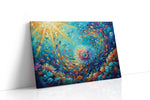 Whirlpool of Vibrant Coral Dreams sealife canvas print gallery-wrapped canvas studio shot