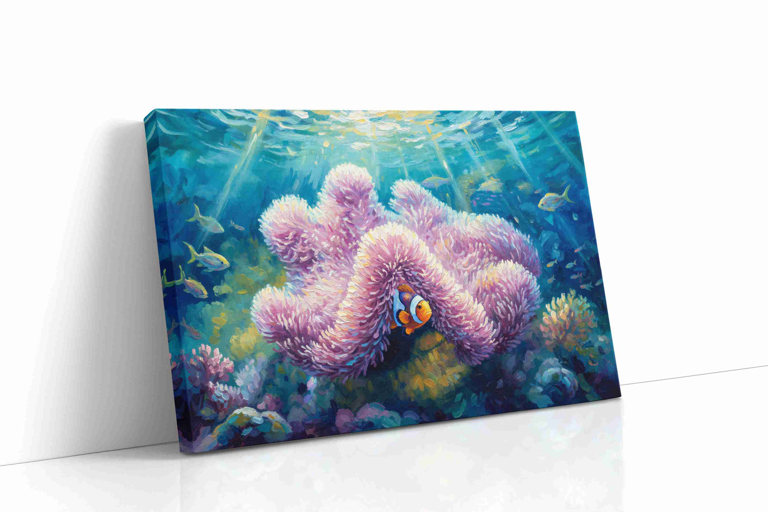 Whispers of the Coral Kingdom sealife canvas print, gallery-wrapped, ready to hang