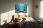 Whispers of the Deep II – sealife canvas wall art, gallery-wrapped, ready to hang