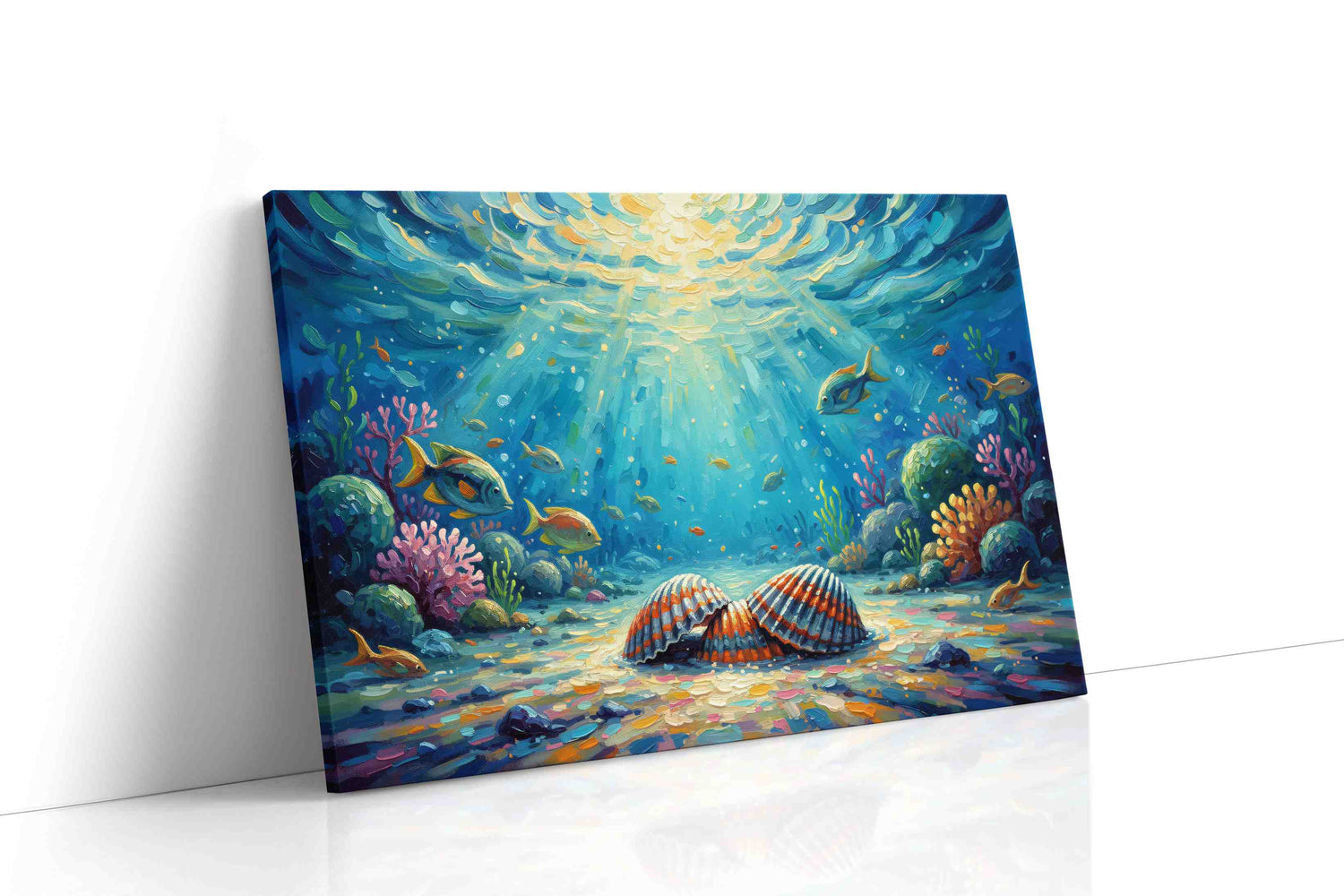 Whispers of the Deep II sealife canvas print, gallery-wrapped, ready to hang