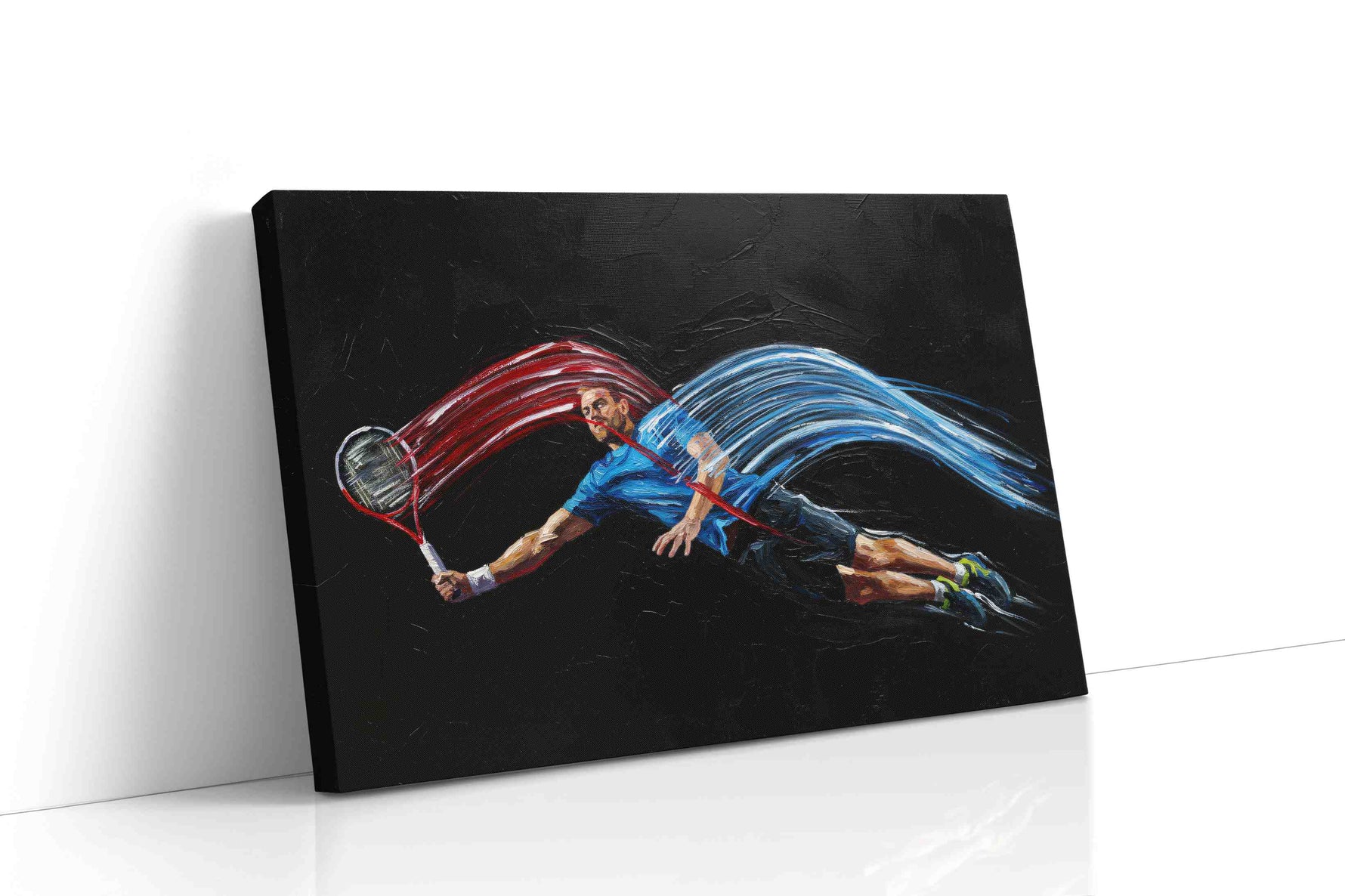 Dynamic Court Symphony sports canvas print gallery-wrapped landscape canvas studio shot