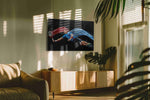 Dynamic Court Symphony sports canvas print, on wall, lifestyle preview